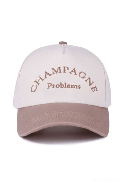 "Champagne Problems" Cap-Khaki-[option4]-[option5]-Cute-Trendy-Shop-Womens-Boutique-Clothing-Store