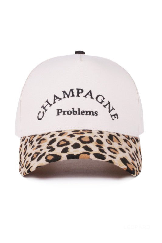 "Champagne Problems" Cap-Leopard-[option4]-[option5]-Cute-Trendy-Shop-Womens-Boutique-Clothing-Store