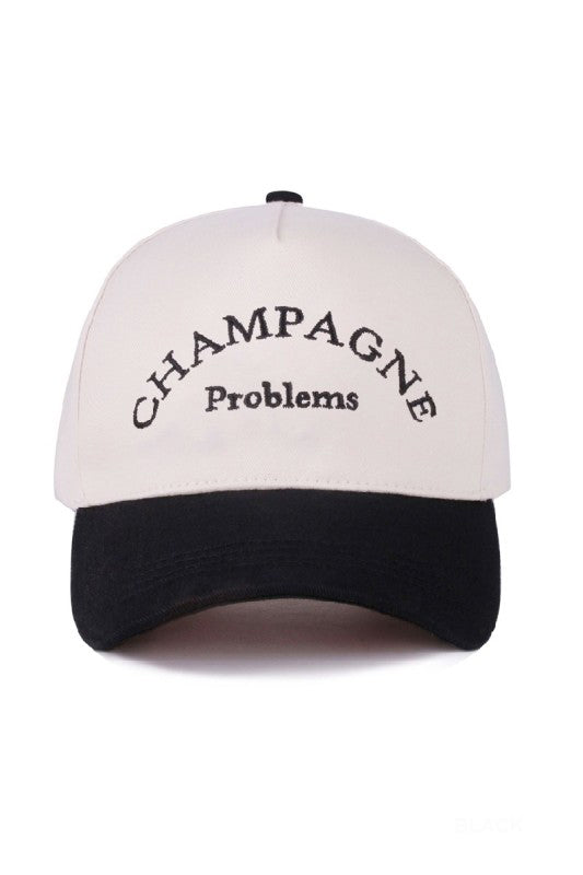 "Champagne Problems" Cap-Black-[option4]-[option5]-Cute-Trendy-Shop-Womens-Boutique-Clothing-Store