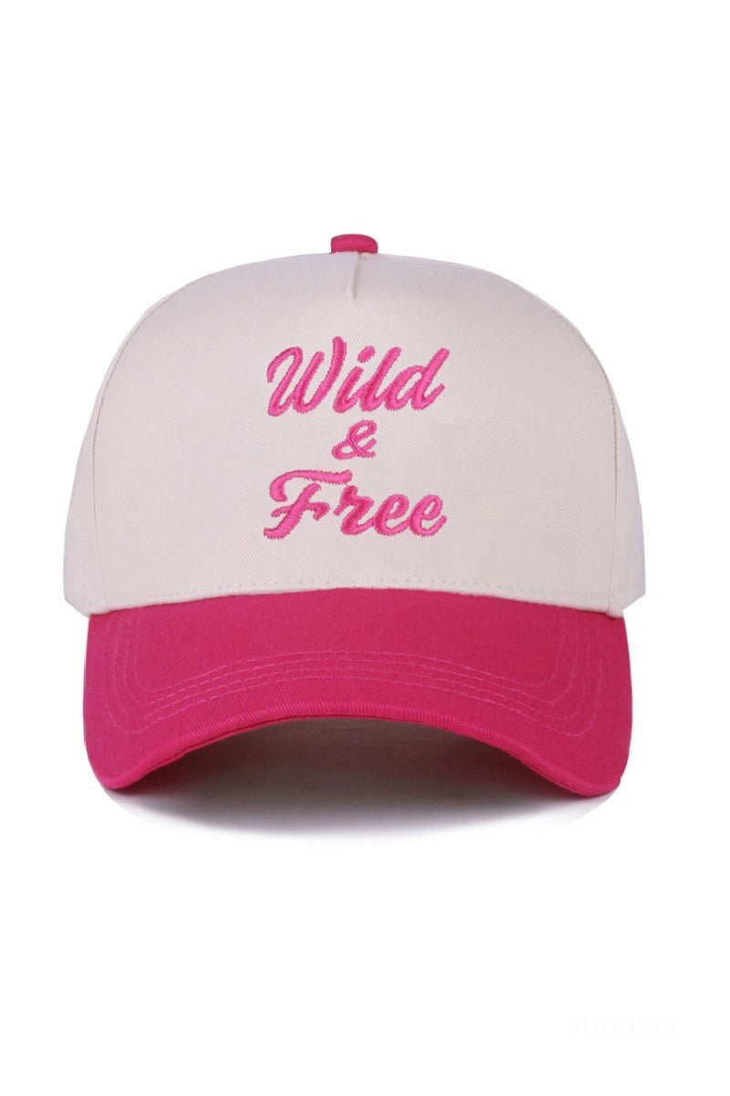 "Wild & Free" Cap-Fuschia-[option4]-[option5]-Cute-Trendy-Shop-Womens-Boutique-Clothing-Store