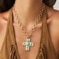 Time For Family Hammered Cross Necklace-[option4]-[option5]-Cute-Trendy-Shop-Womens-Boutique-Clothing-Store