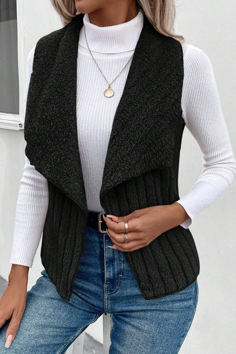 Cozy Vibes Vest-SMALL-Black-[option4]-[option5]-Cute-Trendy-Shop-Womens-Boutique-Clothing-Store
