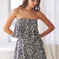 Flirty & Floral Strapless Romper-Cute-Trendy-Shop-Womens-Boutique-Clothing-Store