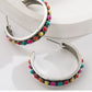 Western Days Turquoise Hoop Earrings-Multicolor-[option4]-[option5]-Cute-Trendy-Shop-Womens-Boutique-Clothing-Store