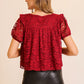 Scalloped Romance Floral Lace Blouse-Cute-Trendy-Shop-Womens-Boutique-Clothing-Store
