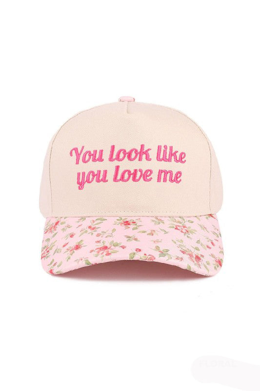"You Look Like You Love Me" Cap-Floral-[option4]-[option5]-Cute-Trendy-Shop-Womens-Boutique-Clothing-Store