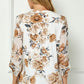 Florals of Spring Ivory Pleate Blouse-[option4]-[option5]-Cute-Trendy-Shop-Womens-Boutique-Clothing-Store