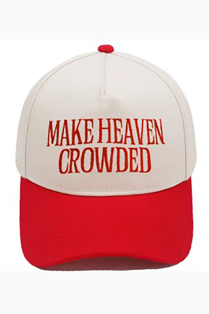"Make Heaven Crowded" Cap-Red-[option4]-[option5]-Cute-Trendy-Shop-Womens-Boutique-Clothing-Store