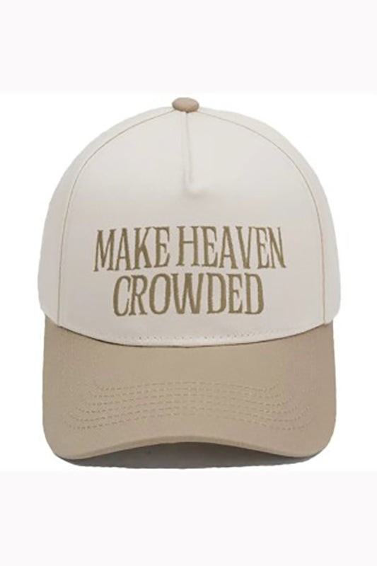 "Make Heaven Crowded" Cap-Tan-[option4]-[option5]-Cute-Trendy-Shop-Womens-Boutique-Clothing-Store