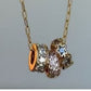 Roll Out in Style Triple Barrel Charm Necklace