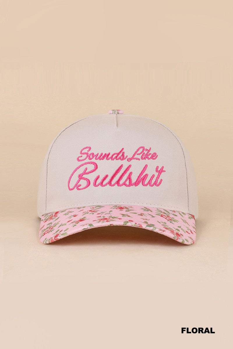 "Sounds Like Bullsh*t" Ballcap-[option4]-[option5]-Cute-Trendy-Shop-Womens-Boutique-Clothing-Store