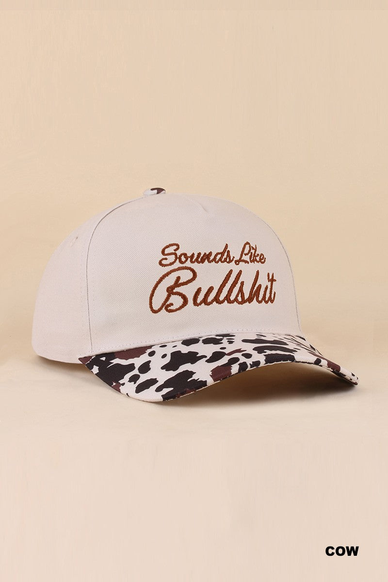"Sounds Like Bullsh*t" Ballcap-[option4]-[option5]-Cute-Trendy-Shop-Womens-Boutique-Clothing-Store