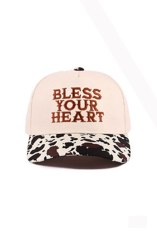 "Bless Your Heart" Cap-Cow-[option4]-[option5]-Cute-Trendy-Shop-Womens-Boutique-Clothing-Store