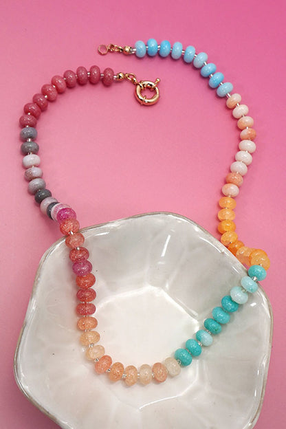 Earthy Elegance Natural Stone Necklace-G-Cute-Trendy-Shop-Womens-Boutique-Clothing-Store