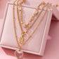 Sweethearts Rhinestone Heart Necklace