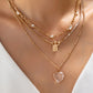Sweethearts Rhinestone Heart Necklace