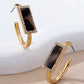 Chic Tortoise Pave Hoop Earrings