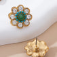 Just In Time Turquoise Flower Earrings