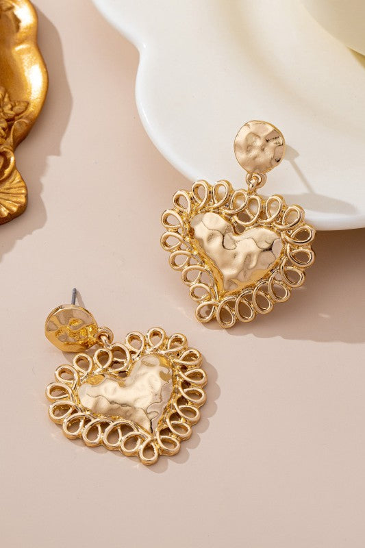 Affectionately Yours Heart Earrings