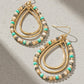 Triple Gold and Beaded Teardrop Hoops-[option4]-[option5]-Cute-Trendy-Shop-Womens-Boutique-Clothing-Store