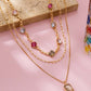 Statement Piece Triple Strand Necklace
