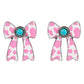 Rodeo Season Cute Bow Turquoise Earrings-Pink-[option4]-[option5]-Cute-Trendy-Shop-Womens-Boutique-Clothing-Store