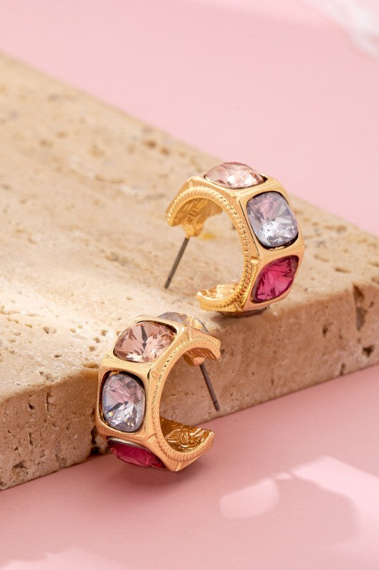 Chance Meeting Multicolor Hoop Earrings