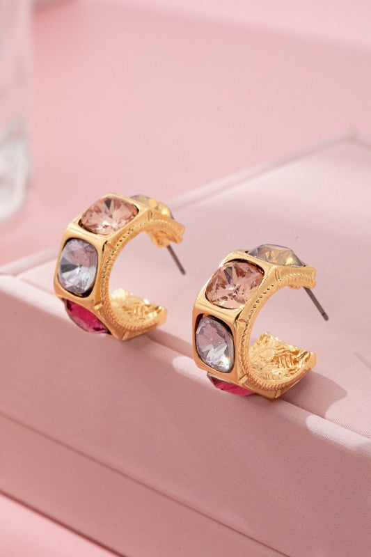 Chance Meeting Multicolor Hoop Earrings