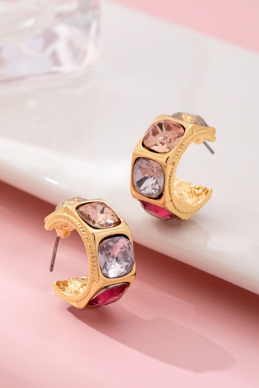 Chance Meeting Multicolor Hoop Earrings