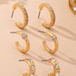 The Starlight Huggie Earring Trio