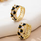 Checkmate Babe Huggie Earrings