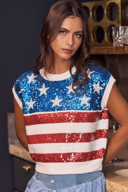 Happy Birthday USA Sequin Celebration Top-[option4]-[option5]-Cute-Trendy-Shop-Womens-Boutique-Clothing-Store