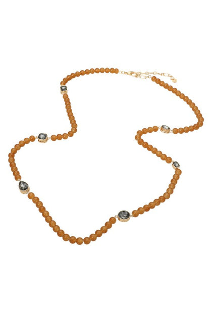 Keep It Natural Long Necklace-Brown-[option4]-[option5]-Cute-Trendy-Shop-Womens-Boutique-Clothing-Store