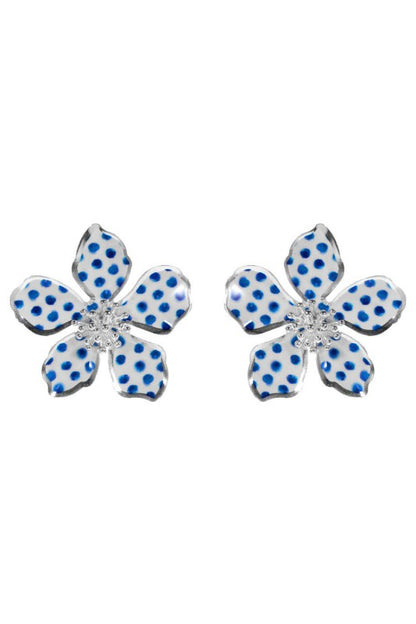 I Can't Wait Flower Petal Earrings-Blue-[option4]-[option5]-Cute-Trendy-Shop-Womens-Boutique-Clothing-Store