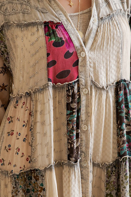 Everyday Effortless Patchwork Dress-[option4]-[option5]-Cute-Trendy-Shop-Womens-Boutique-Clothing-Store