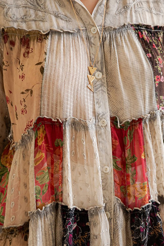 Soiree Time Patchwork Top-[option4]-[option5]-Cute-Trendy-Shop-Womens-Boutique-Clothing-Store