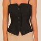 Just A Memory Button Vest-Black-SMALL-[option4]-[option5]-Cute-Trendy-Shop-Womens-Boutique-Clothing-Store