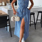 Challenge Accepted Midi Denim Sleeveless Dress-Blue-SMALL-[option4]-[option5]-Cute-Trendy-Shop-Womens-Boutique-Clothing-Store