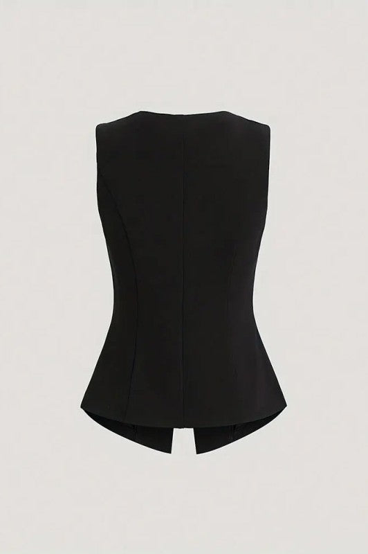 Find Yourself Black Button Vest-[option4]-[option5]-Cute-Trendy-Shop-Womens-Boutique-Clothing-Store