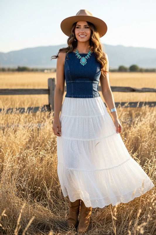 County Music Fan Denim Corset Top-[option4]-[option5]-Cute-Trendy-Shop-Womens-Boutique-Clothing-Store