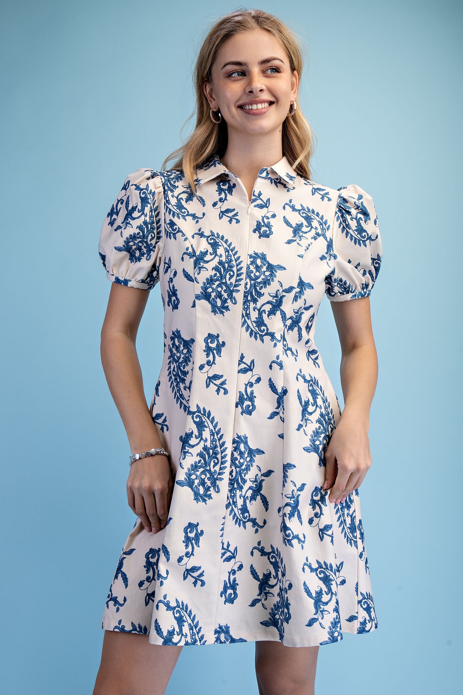 You Can't Stop Me Blue A Line Dress-[option4]-[option5]-Cute-Trendy-Shop-Womens-Boutique-Clothing-Store