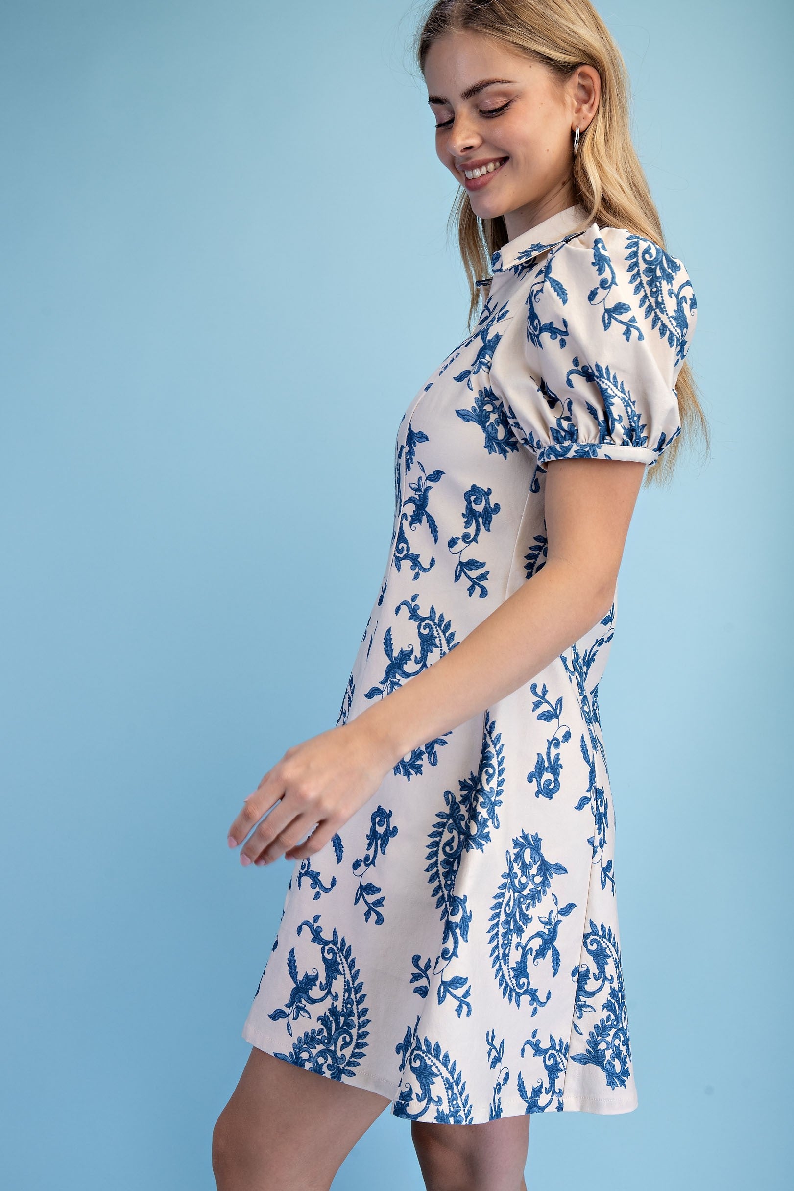 You Can't Stop Me Blue A Line Dress-[option4]-[option5]-Cute-Trendy-Shop-Womens-Boutique-Clothing-Store