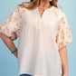 Casual Weekend Peach Embroidered Top-[option4]-[option5]-Cute-Trendy-Shop-Womens-Boutique-Clothing-Store
