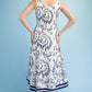 Polished Porcelain Design Midi Dress-[option4]-[option5]-Cute-Trendy-Shop-Womens-Boutique-Clothing-Store