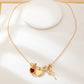 Thoughtful Gift Heart and Bow Necklace