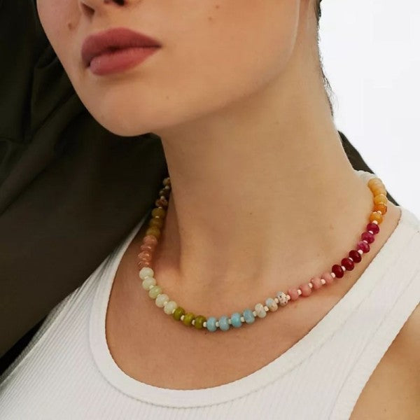 Earthy Elegance Natural Sone Necklace-A-[option4]-[option5]-Cute-Trendy-Shop-Womens-Boutique-Clothing-Store