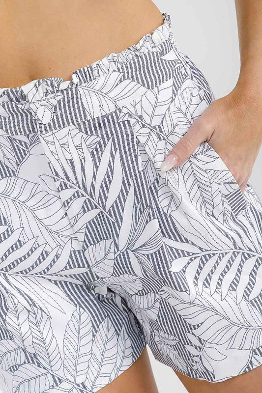 Botanical Breeze Paperbag Shorts-[option4]-[option5]-Cute-Trendy-Shop-Womens-Boutique-Clothing-Store