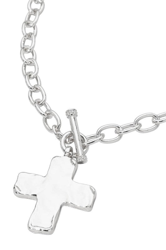No Surprises Bold Cross Necklace-[option4]-[option5]-Cute-Trendy-Shop-Womens-Boutique-Clothing-Store