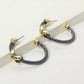 Quite Stunning Black Cable and Gold Earrings-[option4]-[option5]-Cute-Trendy-Shop-Womens-Boutique-Clothing-Store