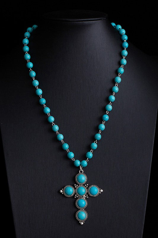 Saddle Up Single Chain Western Bead Necklace